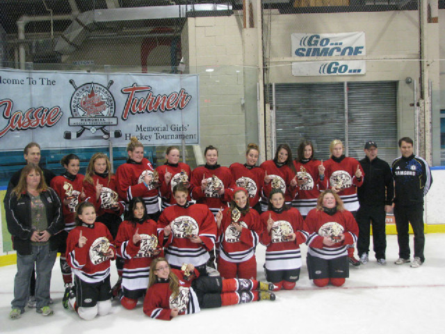 Accomplishments Bantam House League Wins First Place Brantford Girls Hockey Association 