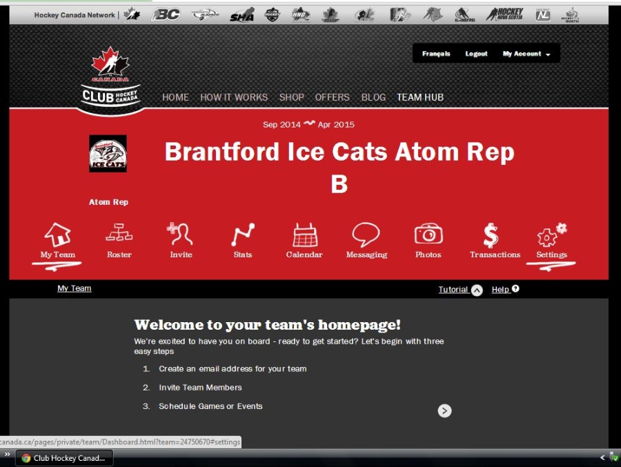 Ice Cats Atom B Team Hub (Hockey Canada)
