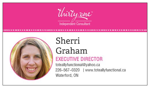 Sherri Graham, Thirty One Consultant